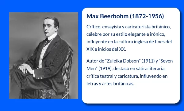 Max Beerbohm (1872-1956). El elegante crítico y caricaturista que retrató a la Inglaterra literaria