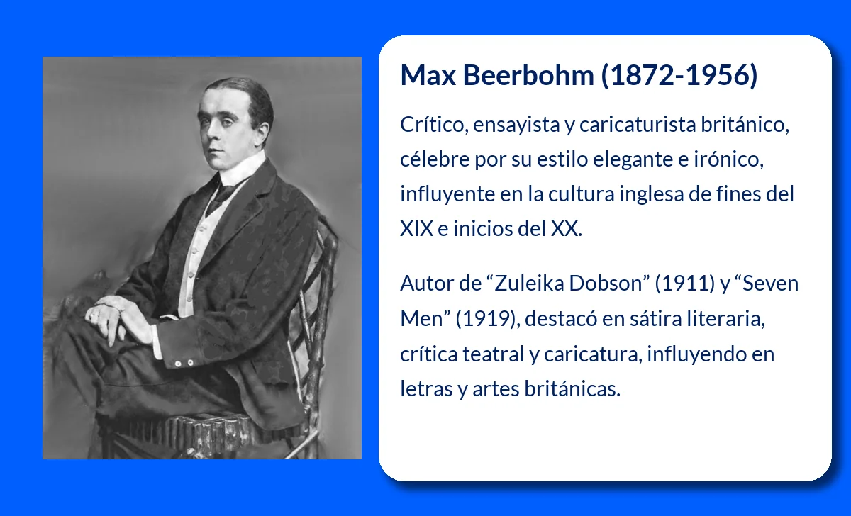 Max Beerbohm (1872-1956). El elegante crítico y caricaturista que retrató a la Inglaterra literaria
