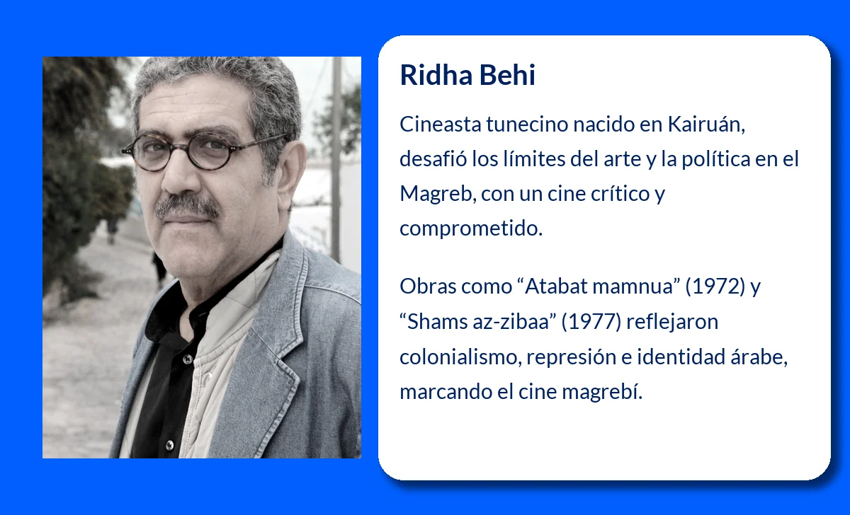 Ridha Behi (1947-VVVV). El cineasta tunecino que desafió los límites del arte y la política