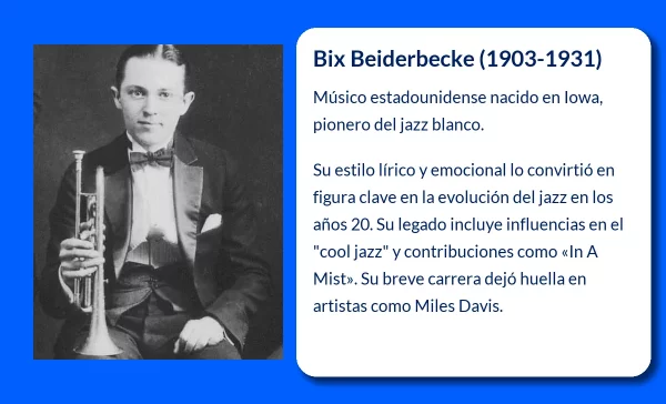 Bix Beiderbecke (1903-1931). El genio precoz del jazz blanco que revolucionó la música estadounidense