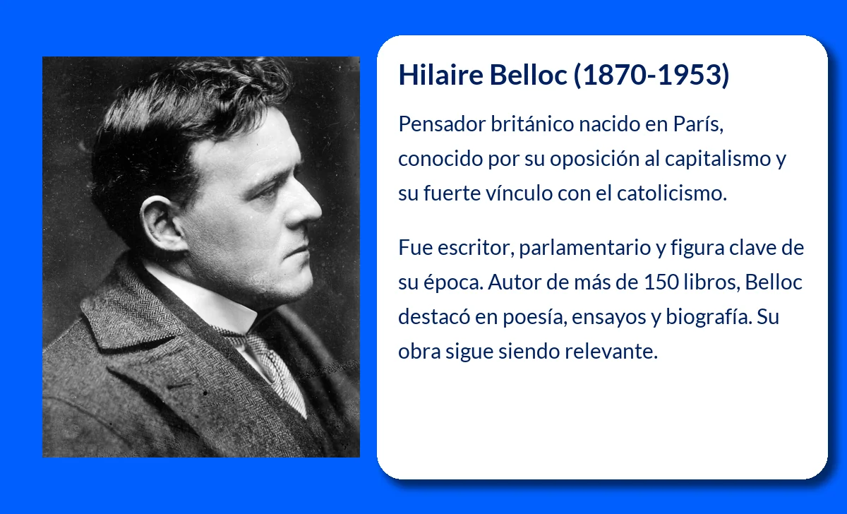 Hilaire Belloc (1870-1953). El pensador británico que se opuso al capitalismo y abrazó el catolicismo