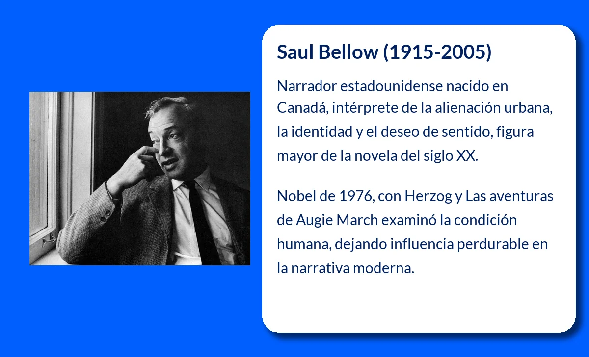 Saul Bellow (1915-2005). El escritor que retrató la lucha existencial en la América moderna