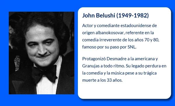 John Belushi (1949-1982): El actor rebelde que marcó la historia de la comedia
