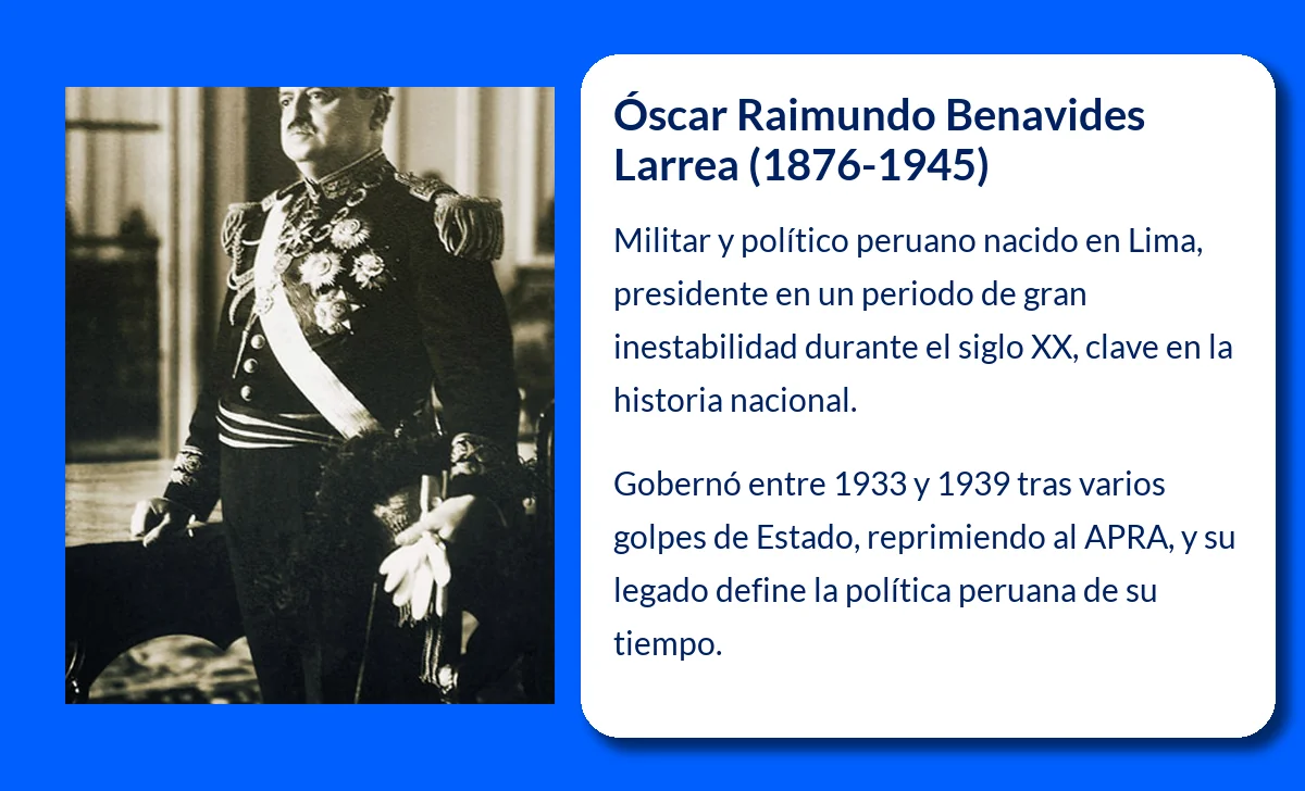 Benavides Larrea, Óscar Raimundo (1876-1945): El hombre clave en los ...
