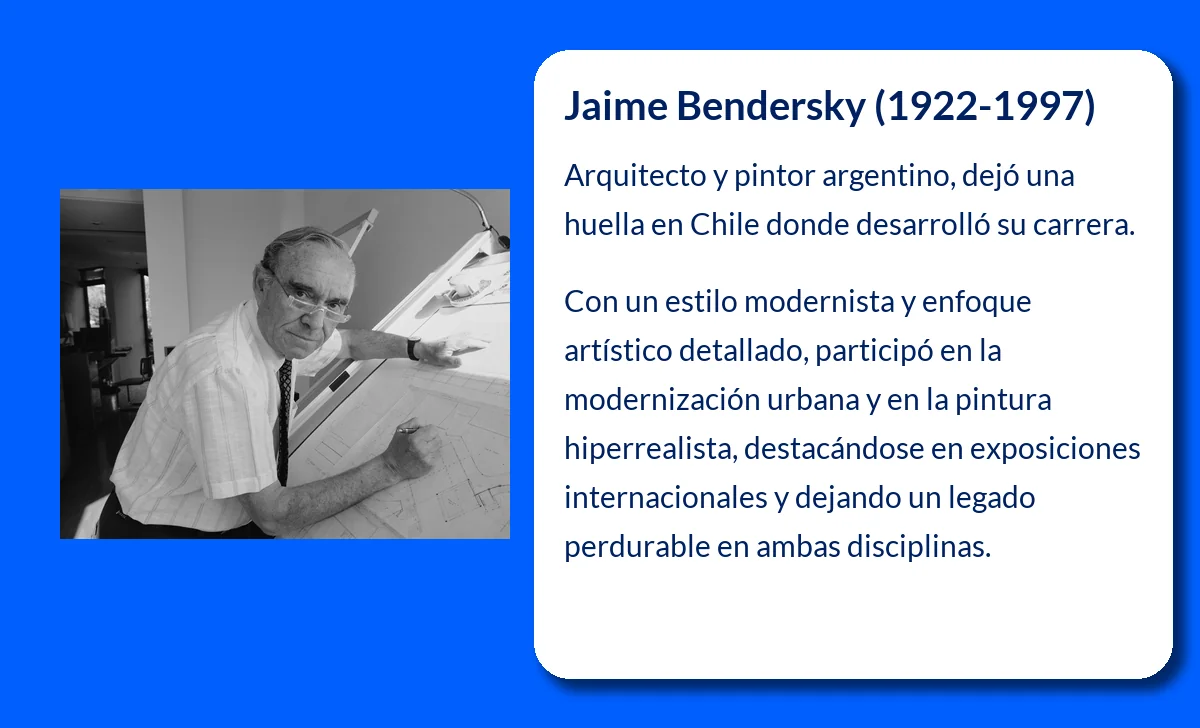 Jaime Bendersky (1922-1997): El arquitecto y pintor que dejó una huella en Chile y Argentina