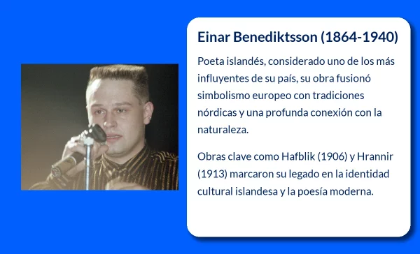 Einar Benediktsson (1864-1940): El poeta que inmortalizó la naturaleza nórdica en su obra literaria