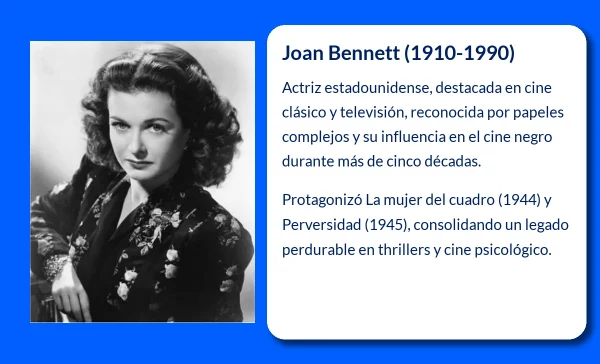 Joan Bennett (1910-1990): La estrella del cine estadounidense que dejó una huella imborrable
