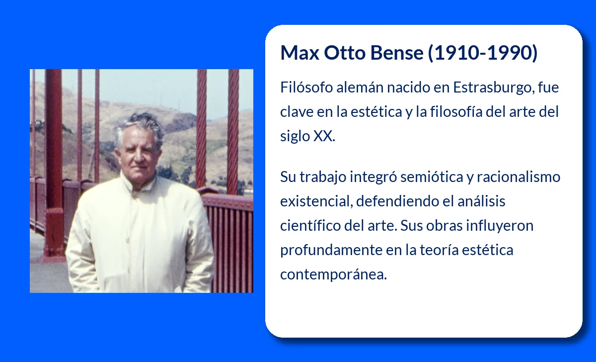 Max Otto Bense (1910-1990). El filósofo que revolucionó la estética y el arte moderno