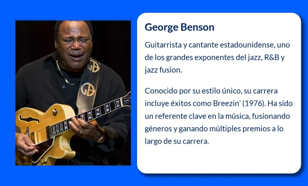 George Benson (1943-VVVV): El Maestro del Jazz Fusion que Revolucionó la Música