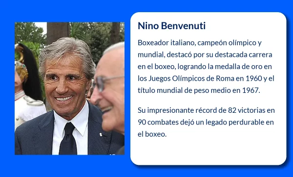 Nino Benvenuti (1938-VVVV). El legado de un campeón mundial de boxeo italiano