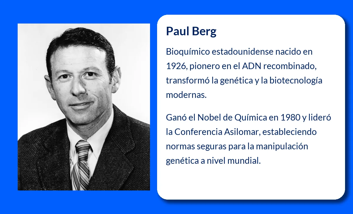 Paul Berg (1926-VVVV). El pionero de la biotecnología que revolucionó la investigación genética