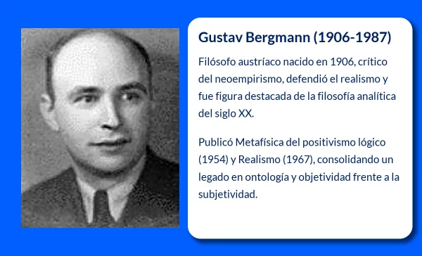 Gustav Bergmann (1906-1987): Un Filósofo Crítico y Defensor del Realismo