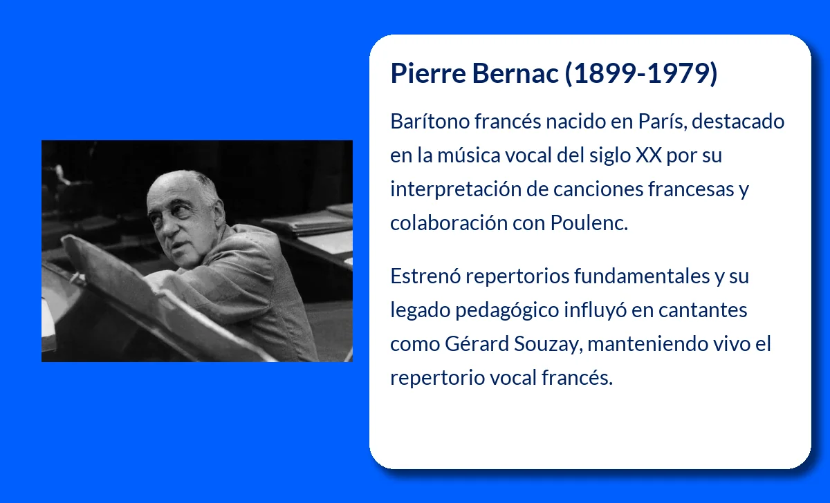 Pierre Bernac (1899-1979): El Barítono Francés que Definió la Canción Francesa