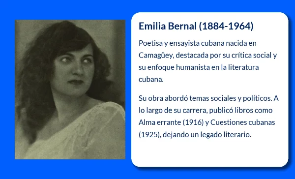 Emilia Bernal (1884-1964): La poetisa cubana que reflejó su pasión y su lucha social