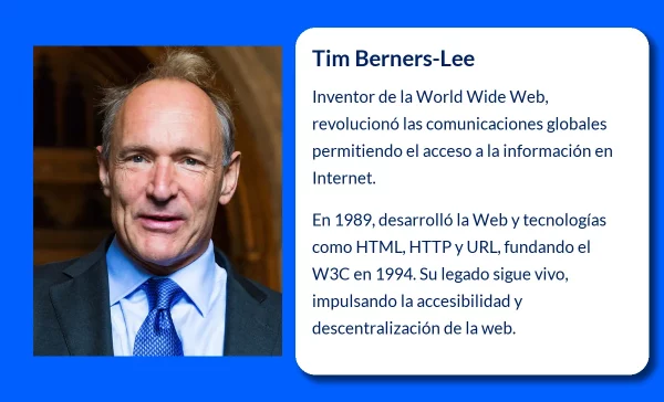 Tim Berners-Lee (1955-VVVV): El visionario detrás de la World Wide Web