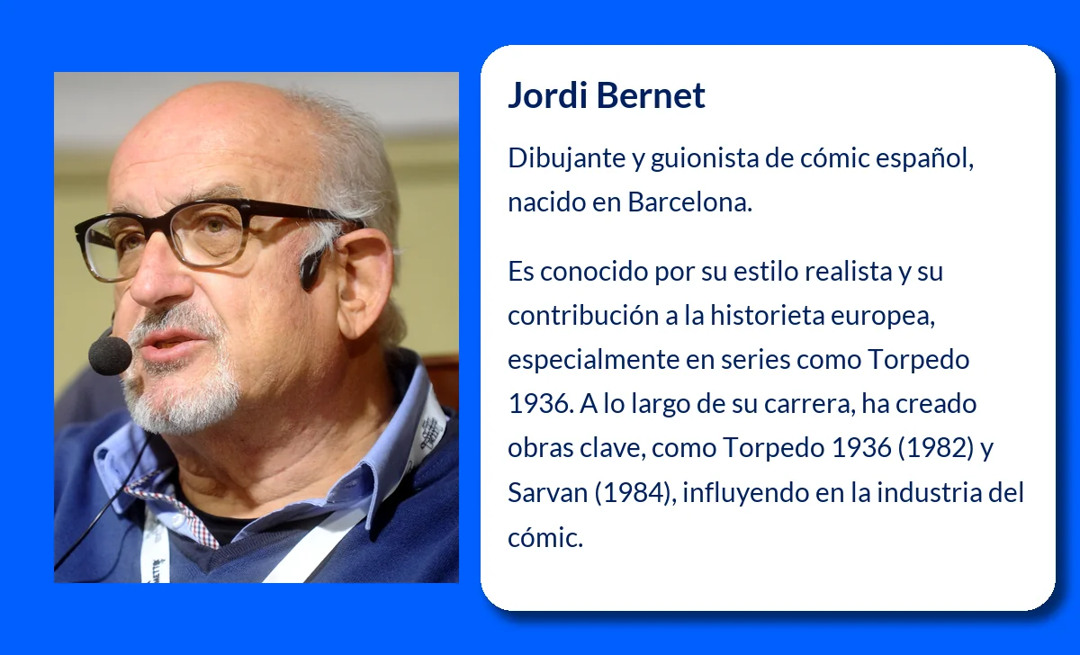 Jordi Bernet (1944-VVVV). El maestro del cómic realista español