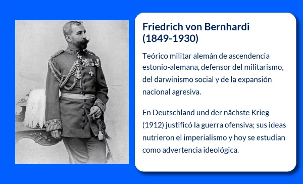 Bernhardi Friedrich Von (1849-1930). El teórico militar alemán que promovió la guerra total