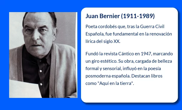 Juan Bernier (1911-1989). El alma lírica del grupo Cántico de Córdoba