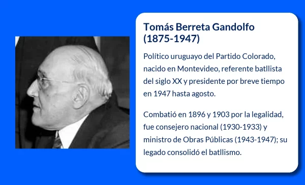 Tomás Berreta Gandolfo. El efímero presidente uruguayo que consolidó el legado batllista