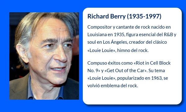 Berry Richard (1935-1997). El creador de "Louie Louie" que definió el rock’n’roll