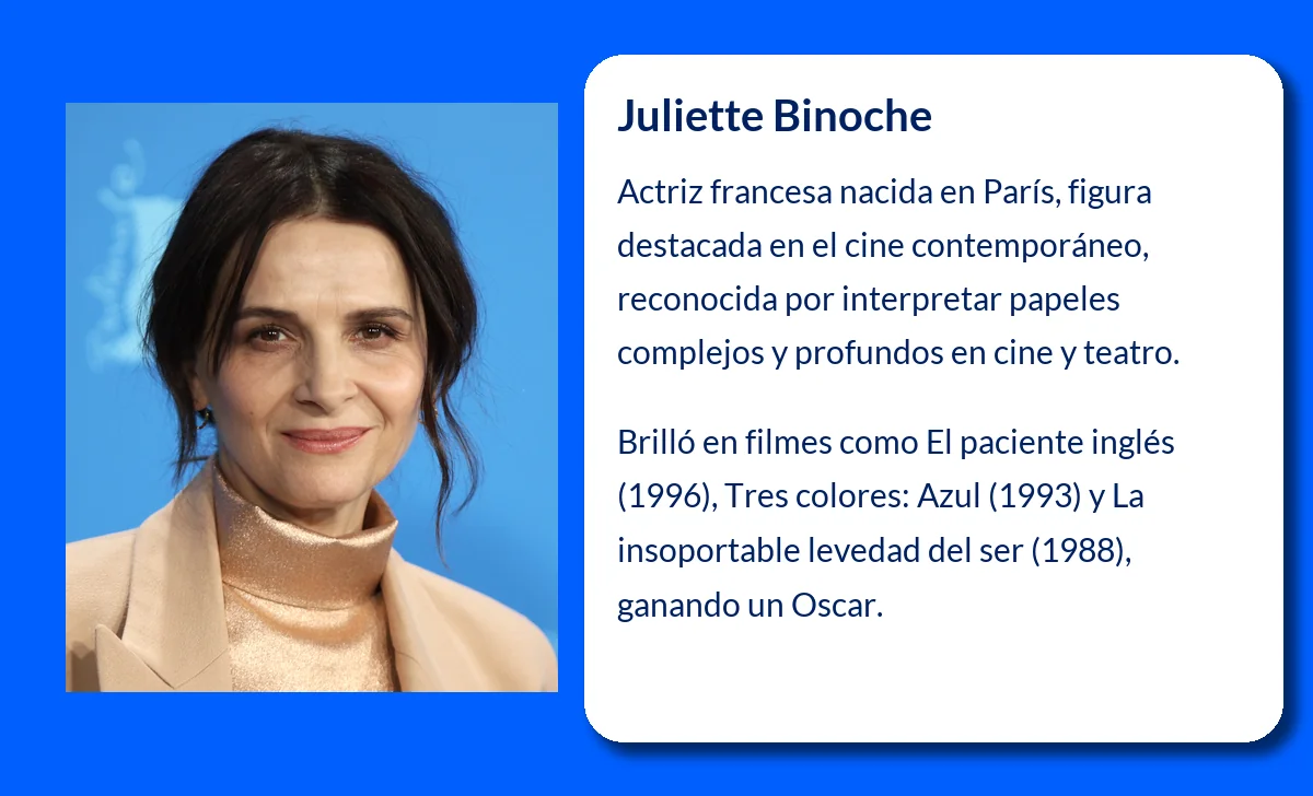 Juliette Binoche (1964-VVVV): La Diva del Cine Francés que Conquistó al Mundo