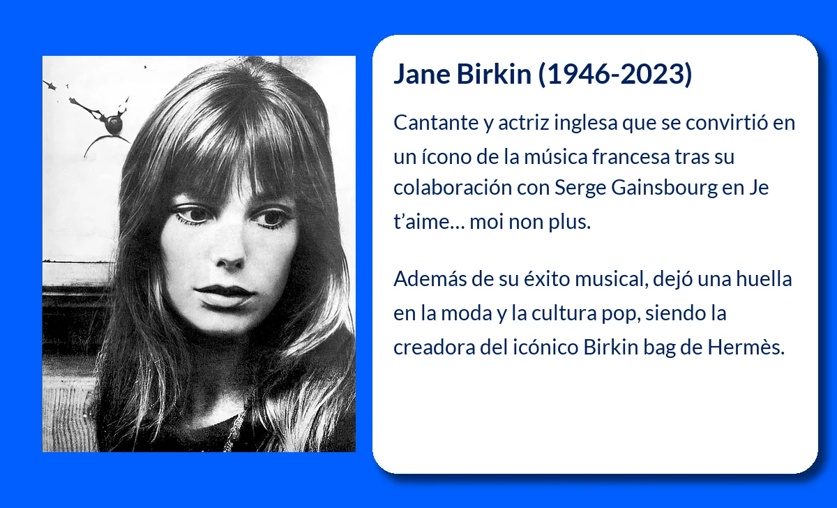 Jane Birkin (1946-VVVV). La musa de la música francesa que dejó huella en la historia