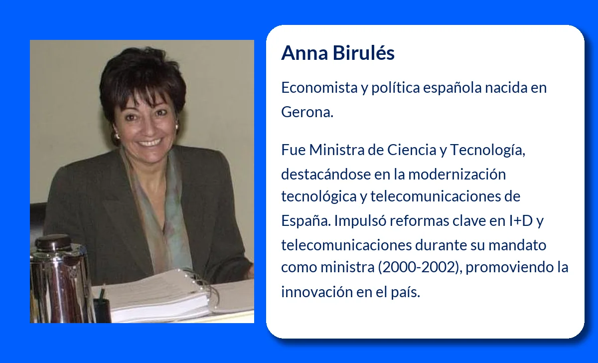 Anna Birulés (1954-VVVV): La economista que marcó una diferencia en la política y tecnología española