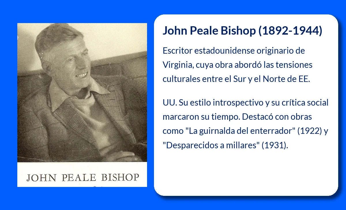 John Peale Bishop (1892-1944): El escritor que destacó la tensión cultural entre el Sur y el Norte de Estados Unidos