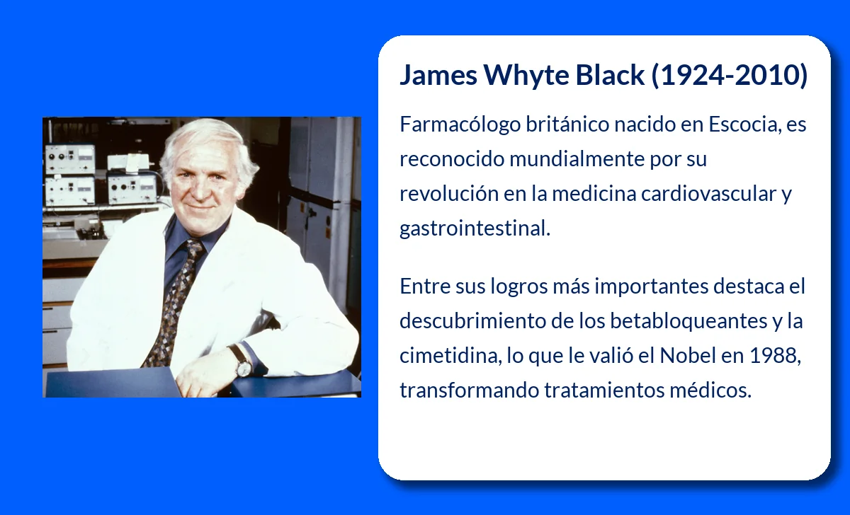 James Whyte Black (1924-2010): El descubrimiento revolucionario de los betabloqueantes y la cimetidina