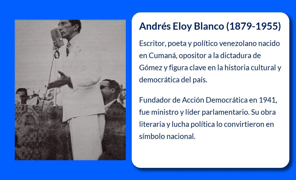 Andrés Eloy Blanco. El escritor y político que dejó una huella en Venezuela