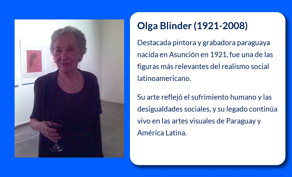 Olga Blinder (1921-2008): La pintora paraguaya que dejó una huella en el realismo social