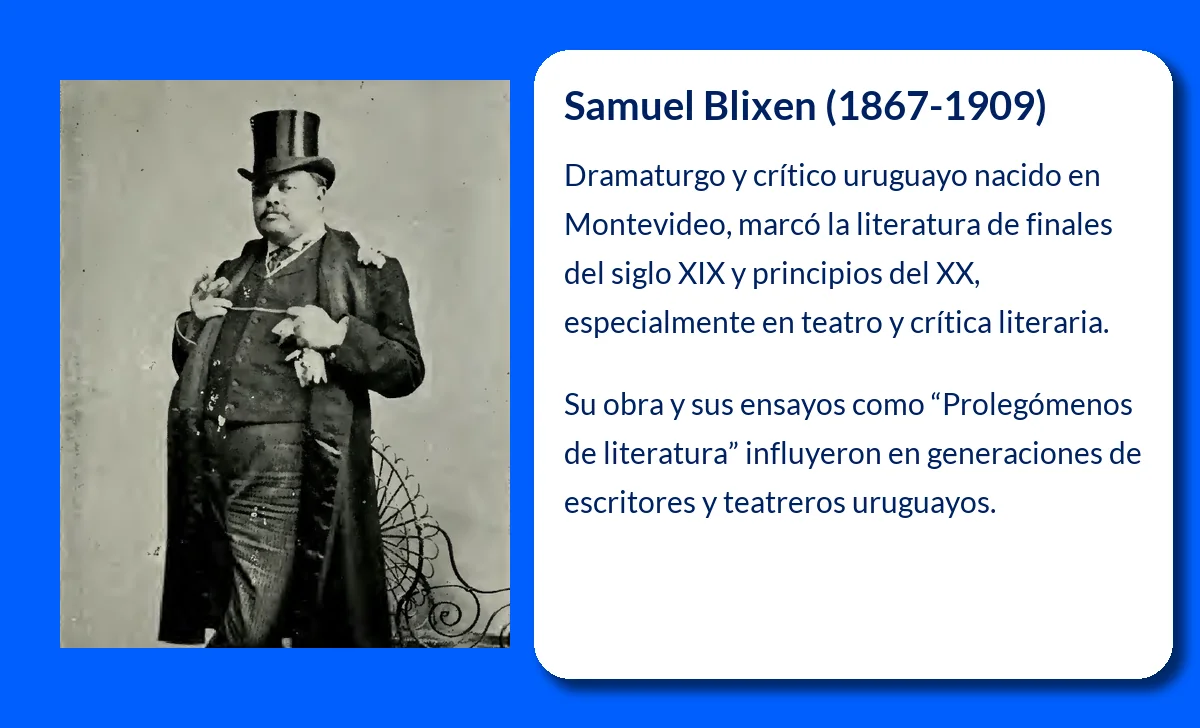 Samuel Blixen (1867-1909): El crítico teatral y dramaturgo uruguayo que marcó la literatura de su tiempo