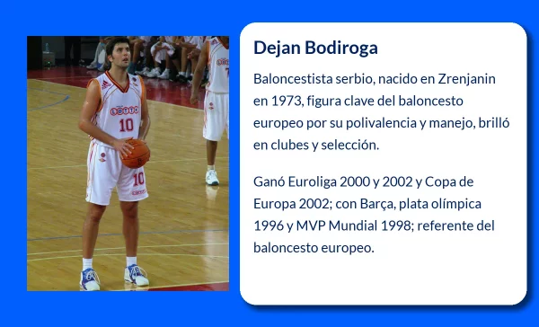 Dejan Bodiroga. La leyenda del baloncesto europeo