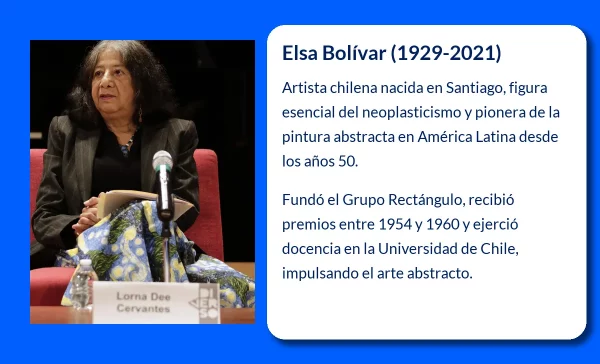Elsa Bolívar. La pionera del neoplasticismo en Chile que transformó la pintura abstracta
