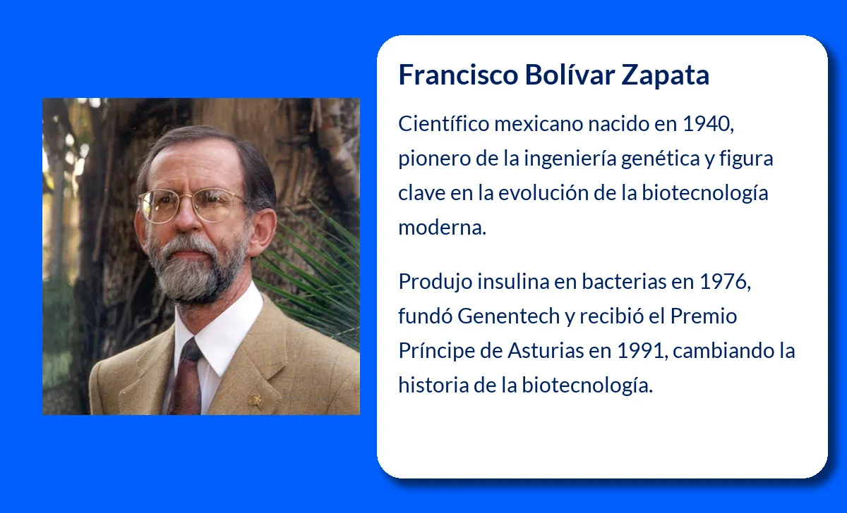 Francisco Bolívar Zapata. El pionero de la ingeniería genética que transformó la biotecnología