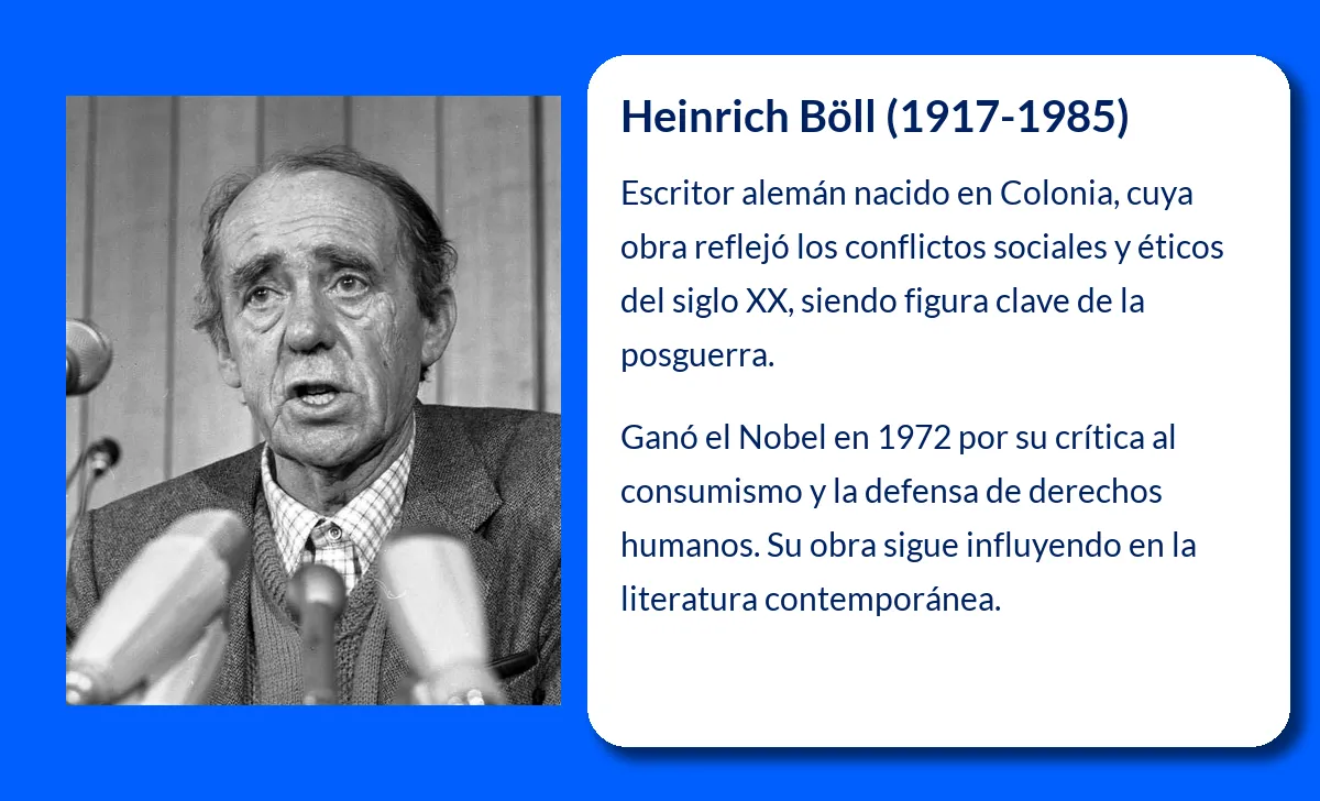 Heinrich Böll. El escritor alemán que dejó una profunda huella en la literatura del siglo XX