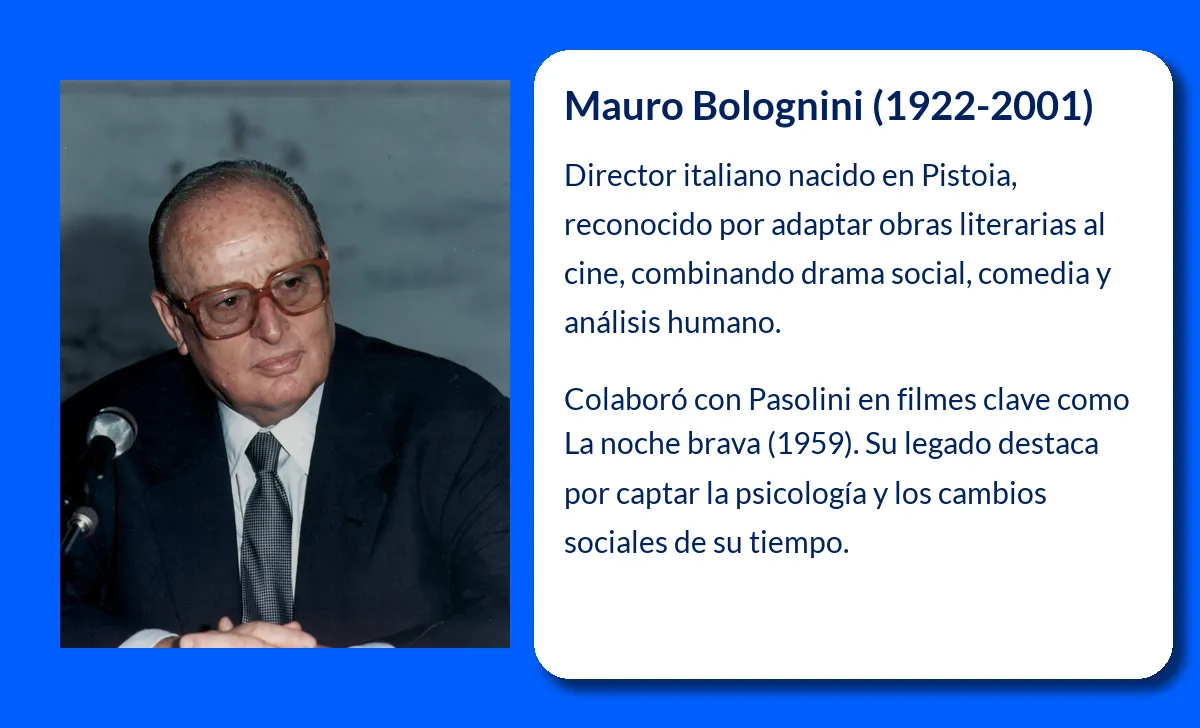 Mauro Bolognini. El director italiano que llevó la literatura al cine