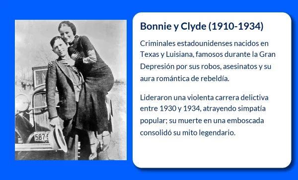 Bonnie y Clyde. La pareja criminal que se convirtió en leyenda