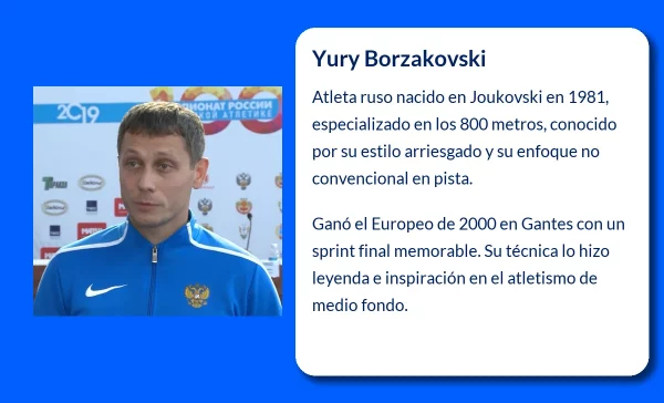 Yury Borzakovski. El atleta ruso que desafió las reglas en los 800 metros