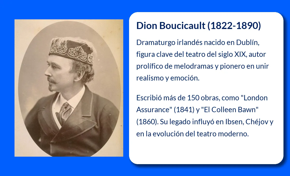 Dion Boucicault. El dramaturgo que cautivó a los escenarios de América y Europa