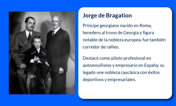 Jorge de Bragation. El príncipe georgiano que fue rey en los rallies