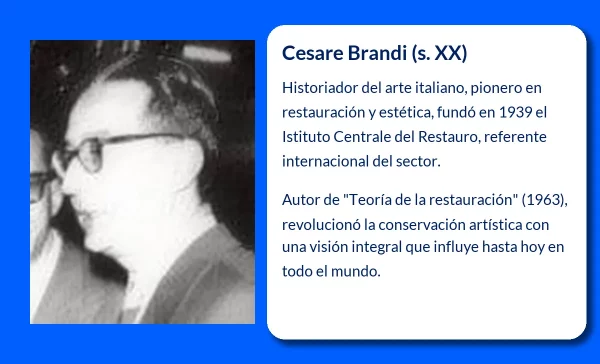 Cesare Brandi. El legado del teórico italiano en la restauración y crítica del arte