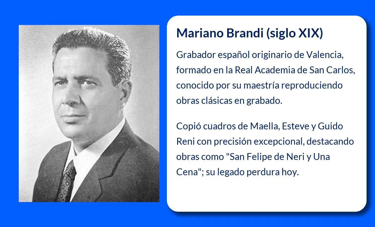 Mariano Brandi:. El grabador valenciano cuya obra perdura en el tiempo
