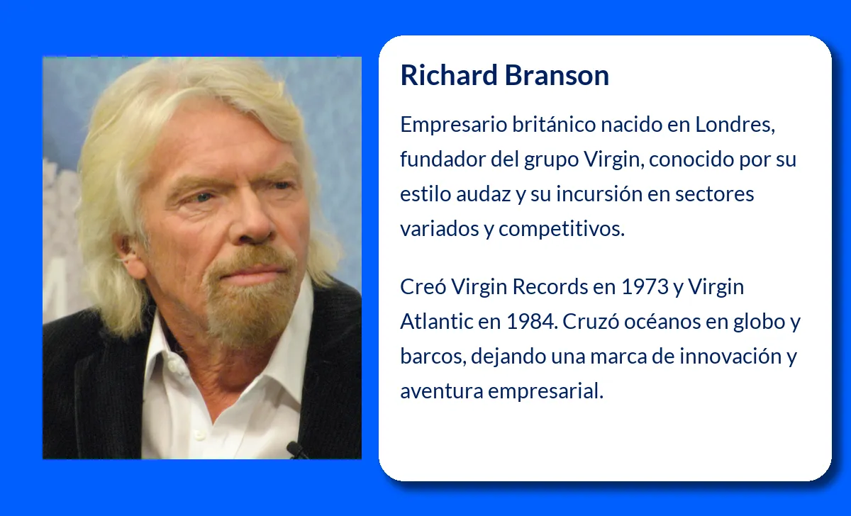 Richard Branson. El Empresario Extravagante que Revolucionó Diversos Sectores