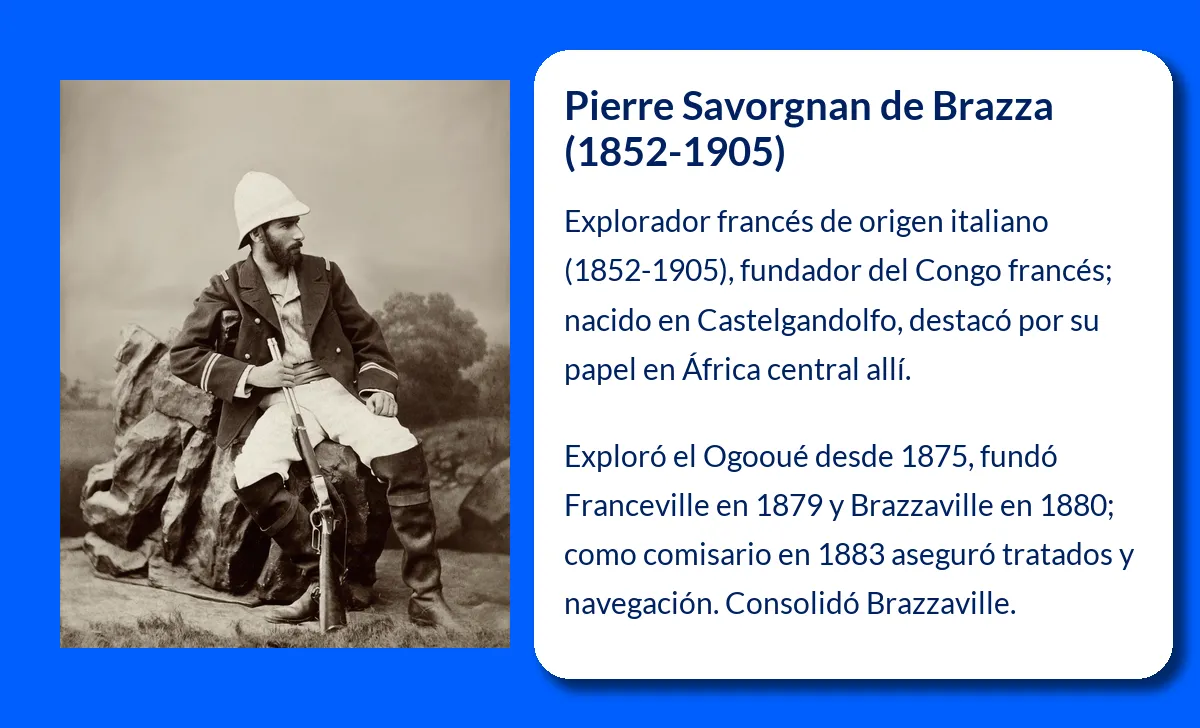 Pierre Savorgnan de Brazza. El explorador que fundó el Congo francés