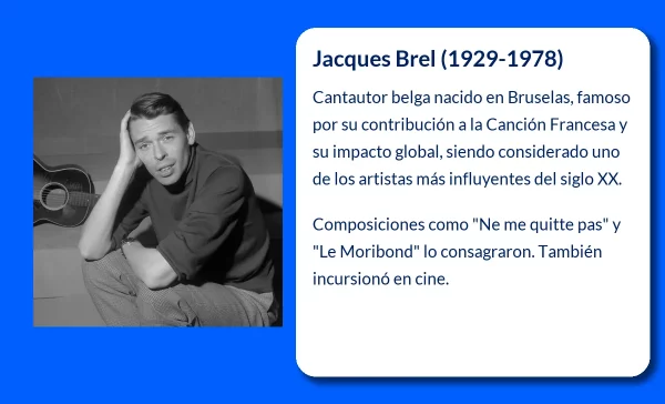 Jacques Brel (1929-1978). El ícono de la Canción Francesa que trascendió fronteras