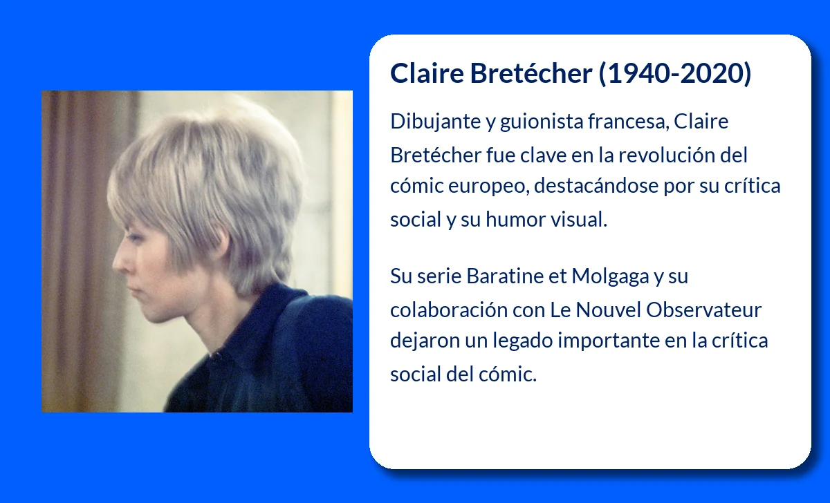 Claire Bretécher (1940-2020). La dibujante francesa que revolucionó el cómic con su humor social