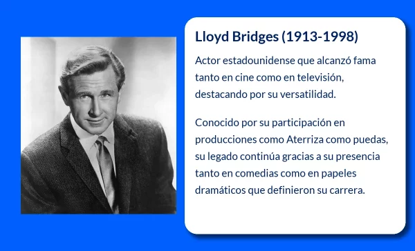 Lloyd Bridges (1913-1998). El actor que conquistó la pantalla grande y la pequeña