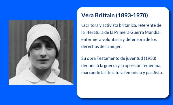Vera Brittain (1893-1970): La voz femenina en la literatura británica de la Primera Guerra Mundial
