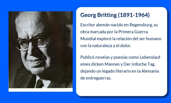 Georg Britting (1891-1964): Un Escritor Alemán cuya Obra Reflejó la Tragedia y la Belleza de la Naturaleza